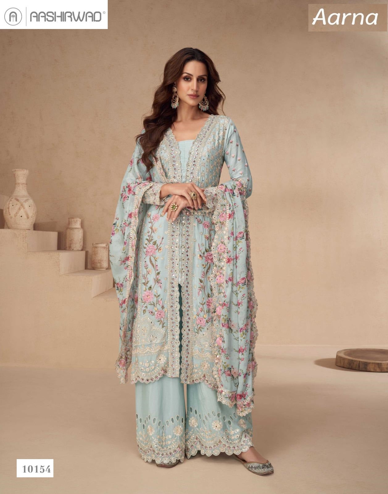 Aarna Aashirwad Creation Chinnon Pakistani Readymade Suits Wholesale Price