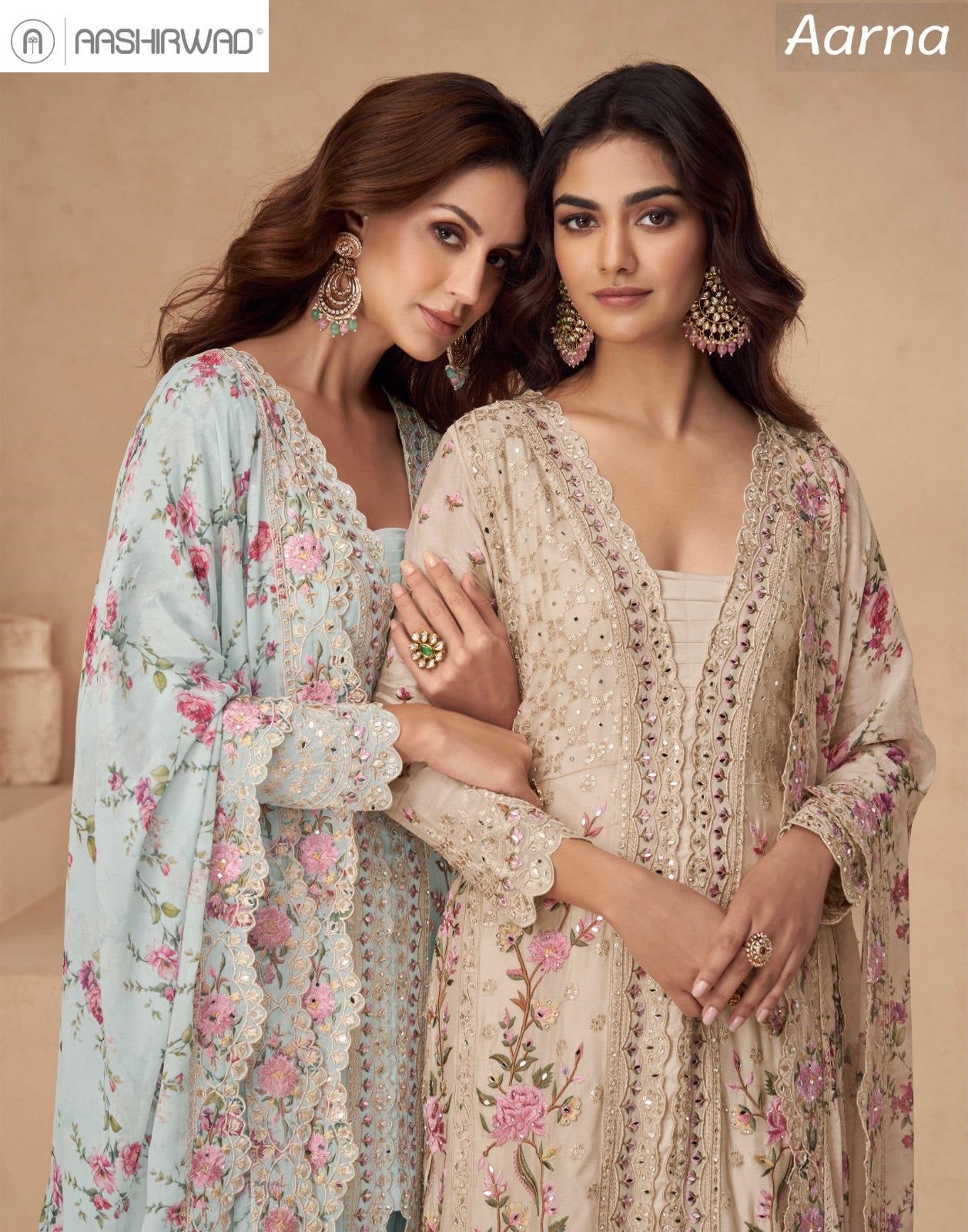 Aarna Aashirwad Creation Chinnon Pakistani Readymade Suits Wholesale Price