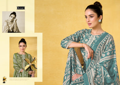 Aarna Kesar Lawn Cotton Pakistani Salwar Suits Manufacturer