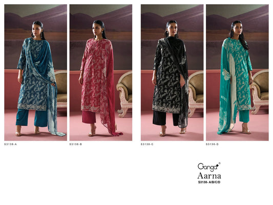 Aarna S3138 Ganga Cotton Plazzo Style Suits Wholesale Price