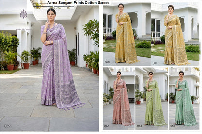 Aarna Sangam Prints Cotton Sarees Manufacturer