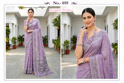 Aarna Sangam Prints Cotton Sarees Manufacturer