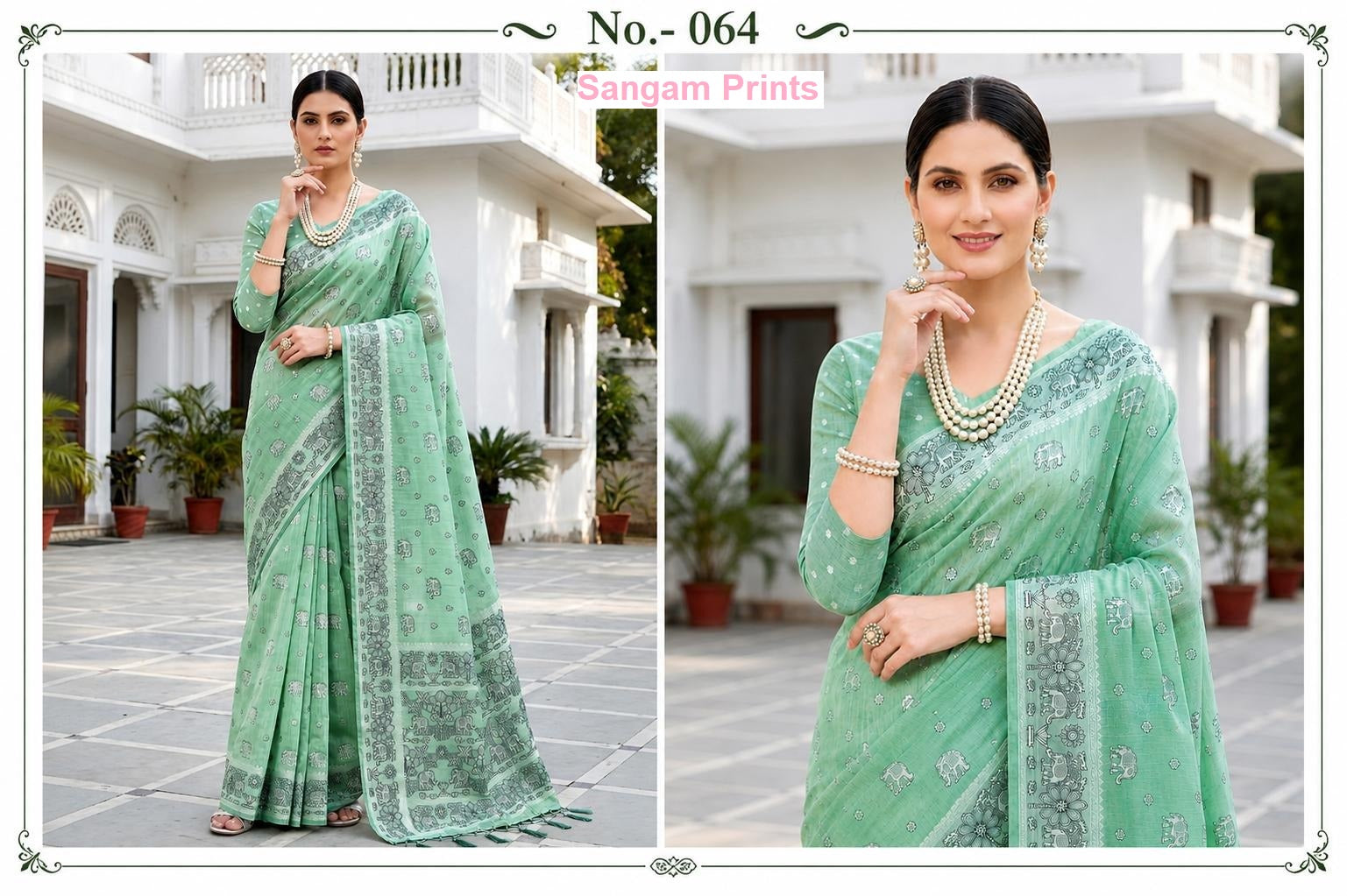 Aarna Sangam Prints Cotton Sarees Manufacturer