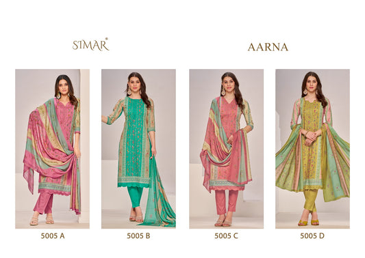 Aarna Simar Lawn Cotton Pant Style Suits Supplier Ahmedabad