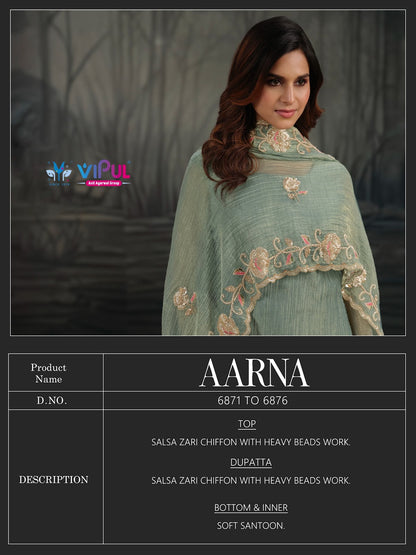 Aarna Vipul Salsa Pant Style Suits Wholesaler India