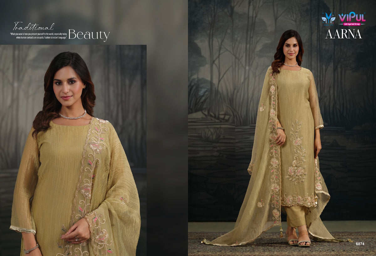 Aarna Vipul Salsa Pant Style Suits Wholesaler India