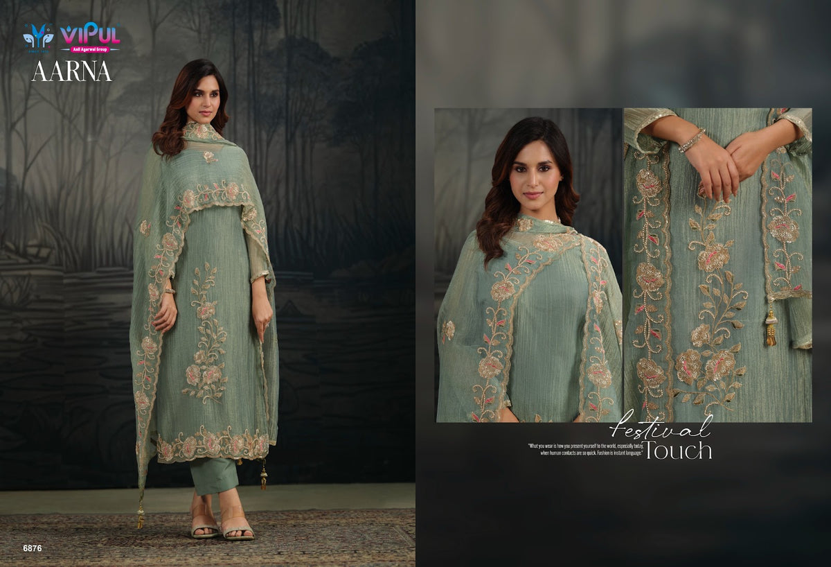 Aarna Vipul Salsa Pant Style Suits Wholesaler India