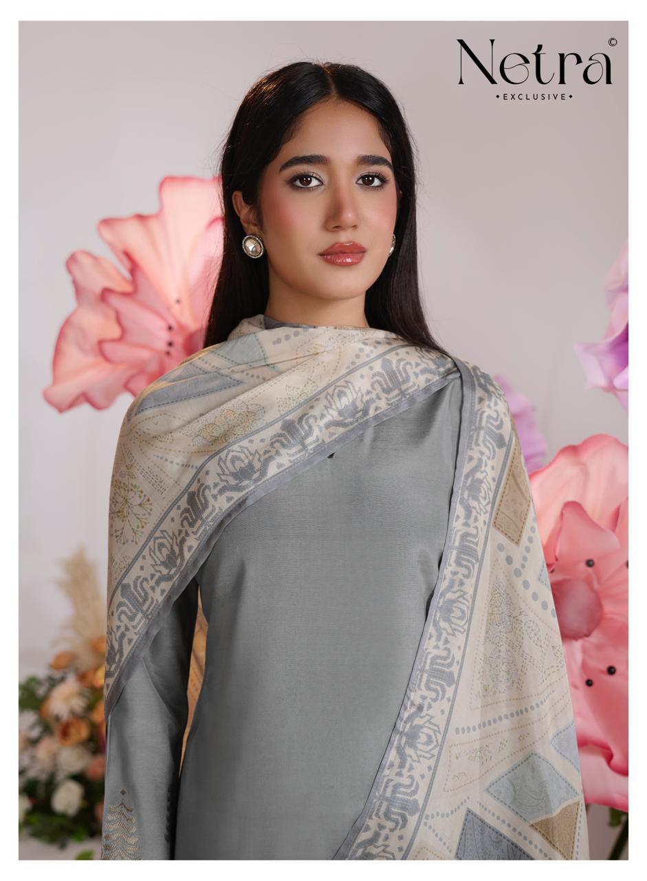 Aarna Vol 10 Netra Bemberg Muslin Pant Style Suits Wholesale Price