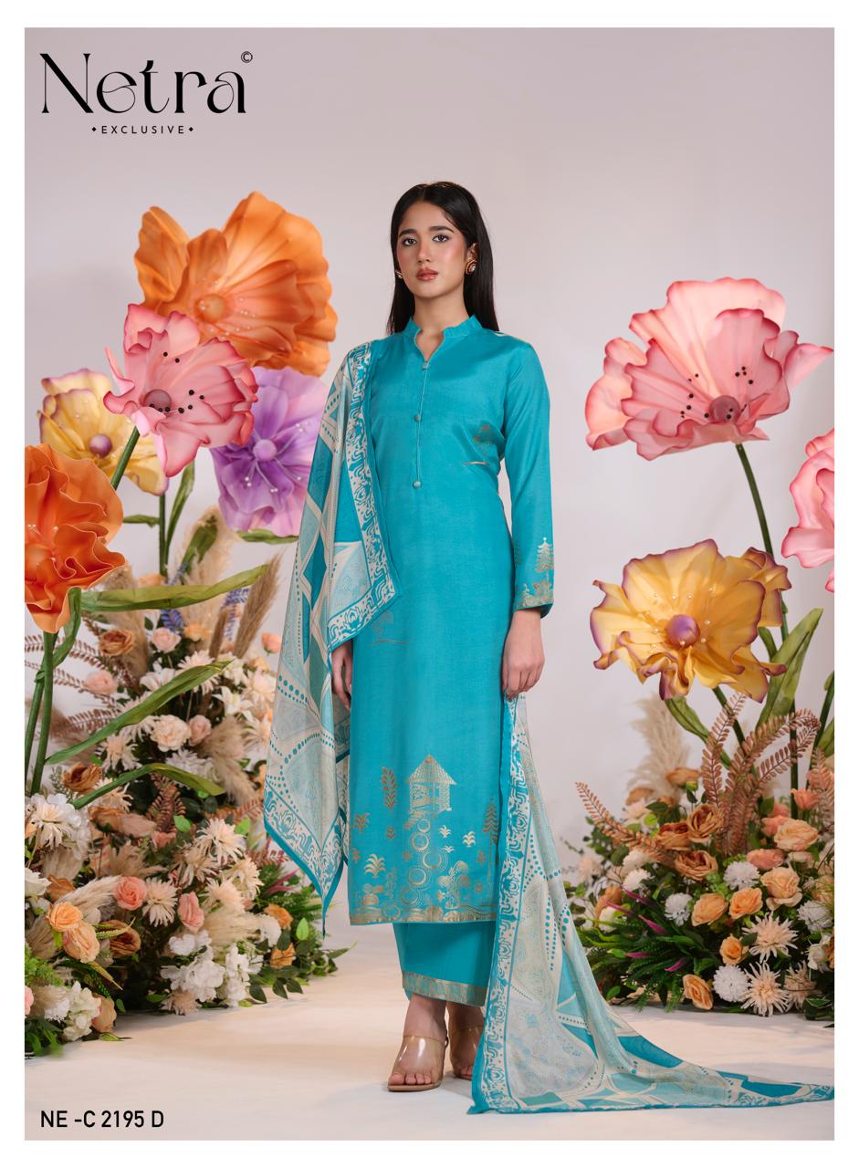 Aarna Vol 10 Netra Bemberg Muslin Pant Style Suits Wholesale Price