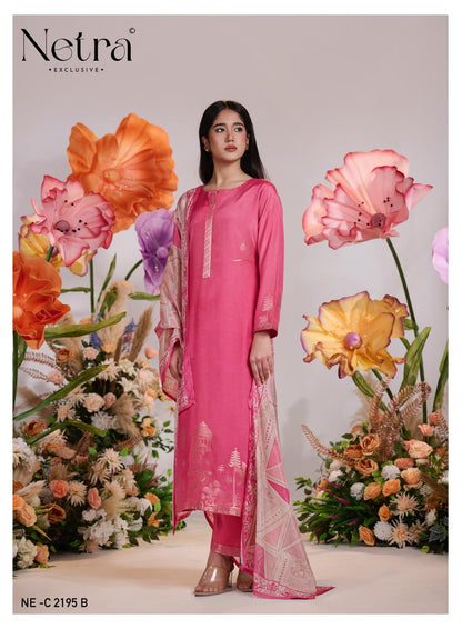 Aarna Vol 10 Netra Bemberg Muslin Pant Style Suits Wholesale Price