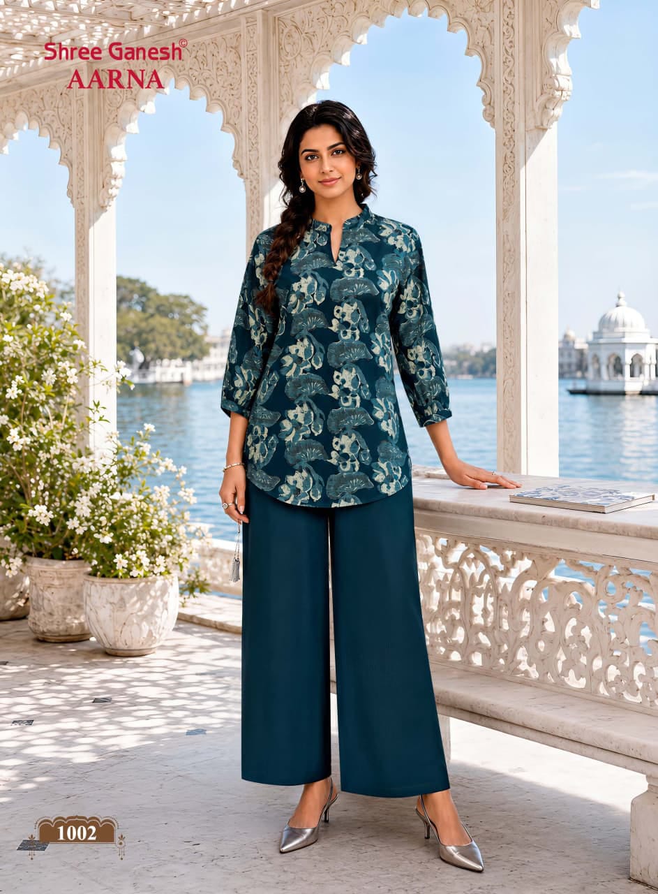 Aarna Vol 1 Shree Ganesh Vertican Co Ord Set Supplier India