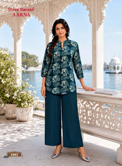 Aarna Vol 1 Shree Ganesh Vertican Co Ord Set Supplier India