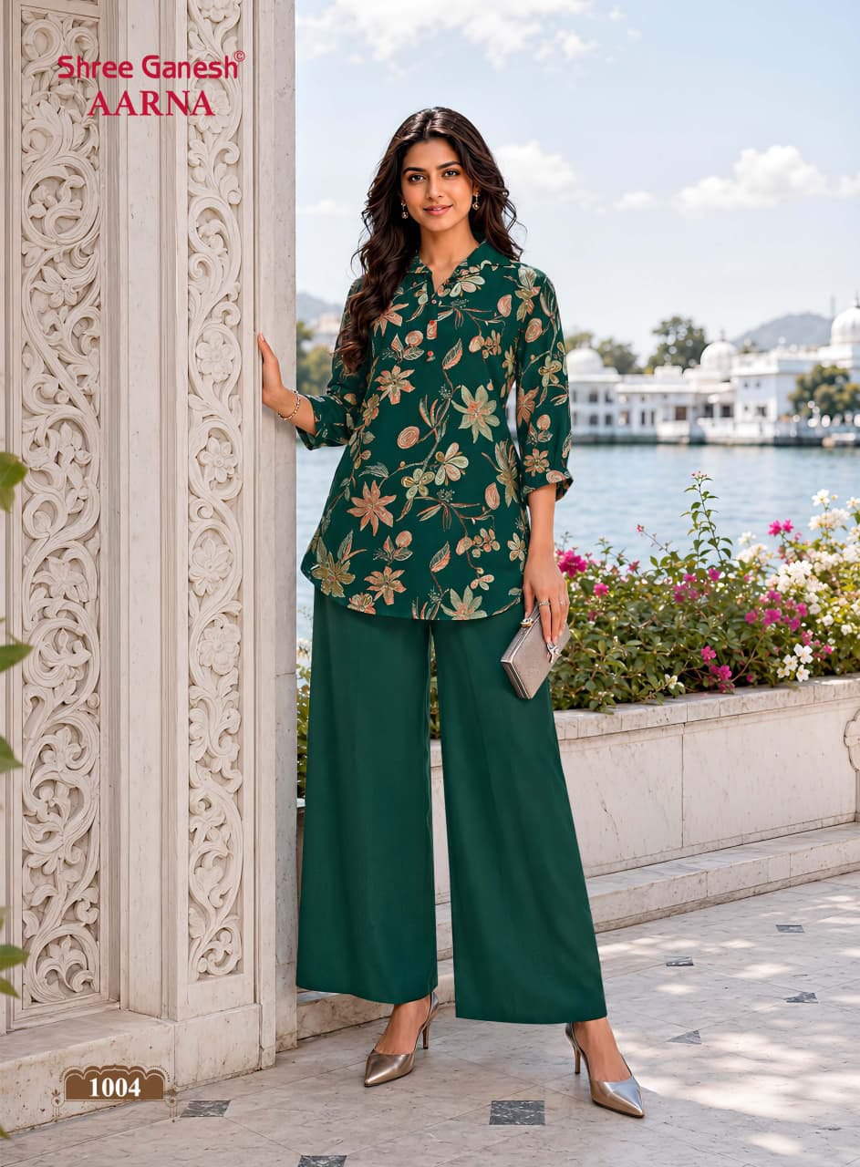 Aarna Vol 1 Shree Ganesh Vertican Co Ord Set Supplier India
