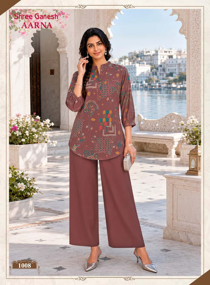 Aarna Vol 1 Shree Ganesh Vertican Co Ord Set Supplier India