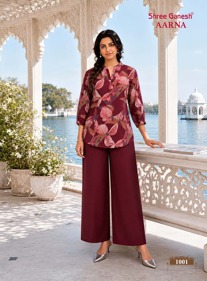 Aarna Vol 1 Shree Ganesh Vertican Co Ord Set Supplier India
