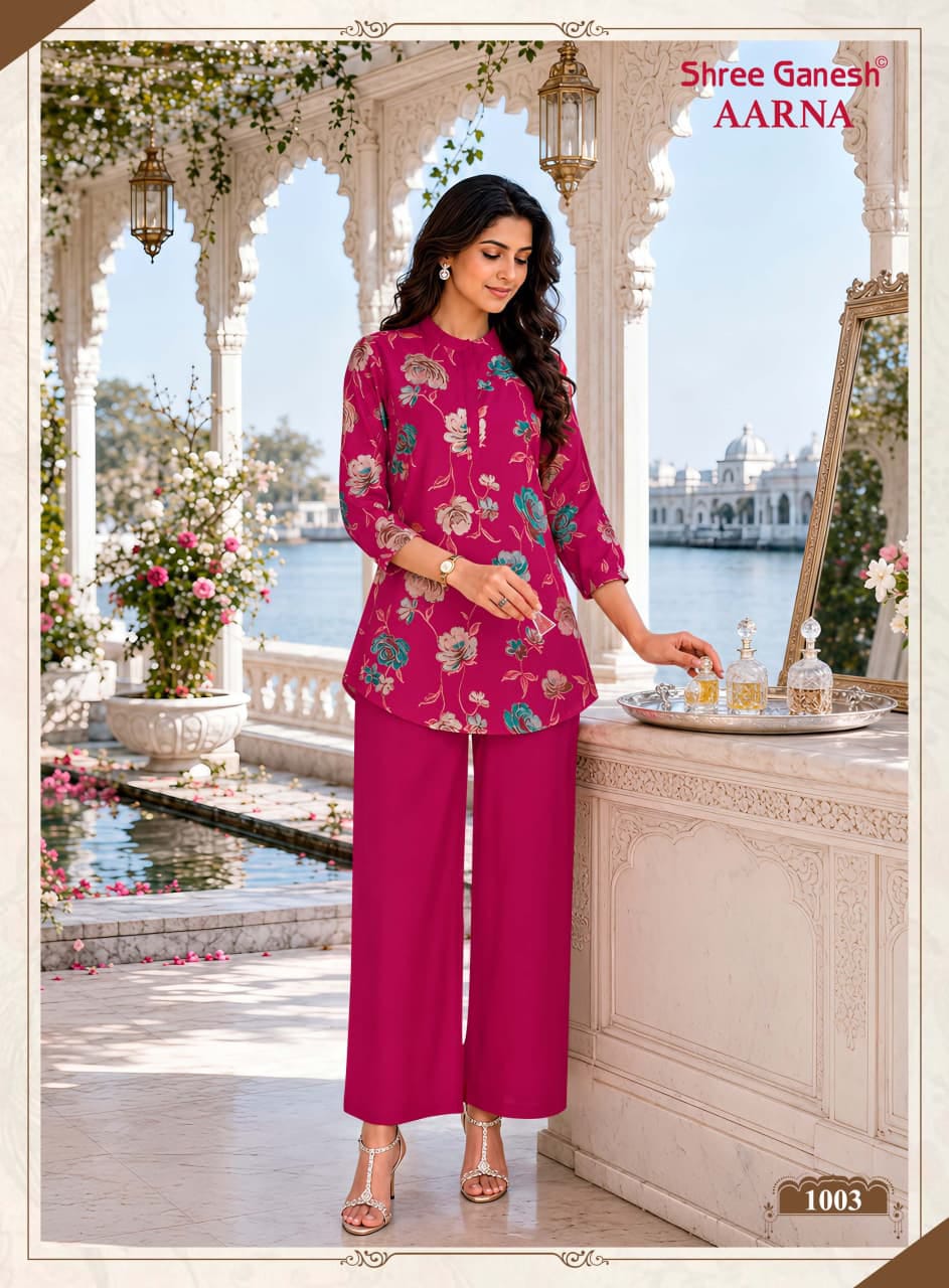 Aarna Vol 1 Shree Ganesh Vertican Co Ord Set Supplier India