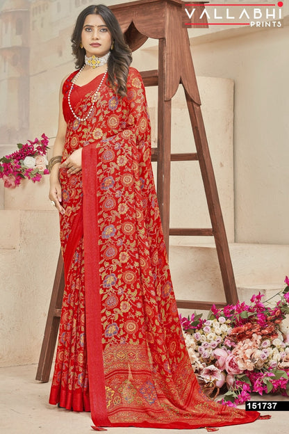 Aarna Vol 2 Vallabhi Prints Moss Sarees Manufacturer Gujarat