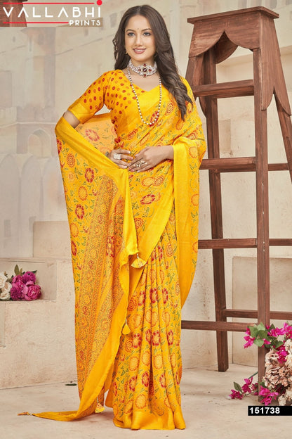 Aarna Vol 2 Vallabhi Prints Moss Sarees Manufacturer Gujarat