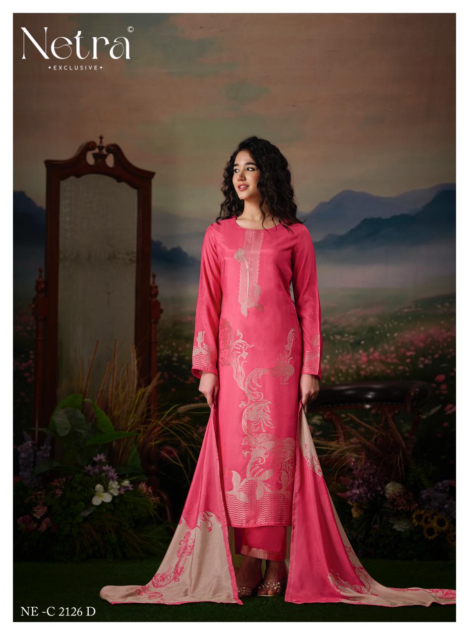 Aarna Vol 4 Netra Bemberg Muslin Pant Style Suits Wholesale