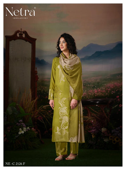 Aarna Vol 4 Netra Bemberg Muslin Pant Style Suits Wholesale