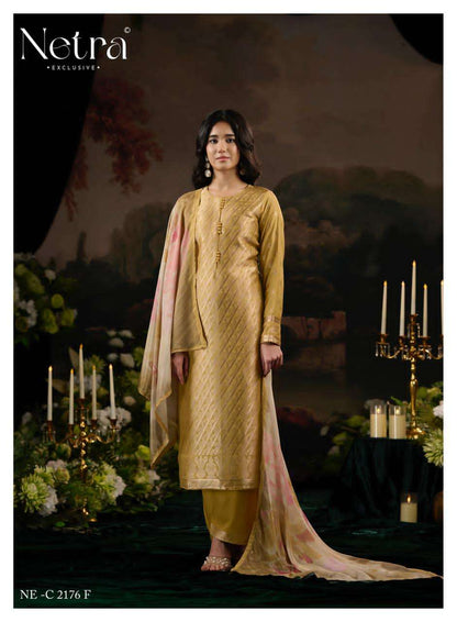 Aarna Vol 8 Netra Bemberg Muslin Pant Style Suits Manufacturer Gujarat