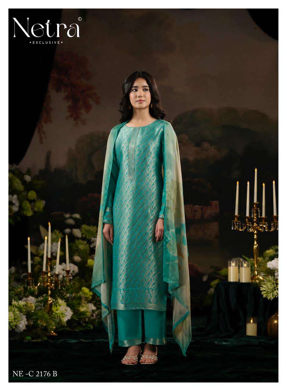 Aarna Vol 8 Netra Bemberg Muslin Pant Style Suits Manufacturer Gujarat