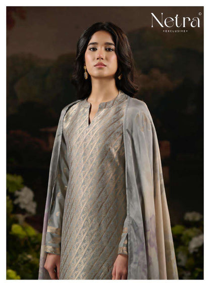 Aarna Vol 8 Netra Bemberg Muslin Pant Style Suits Manufacturer Gujarat