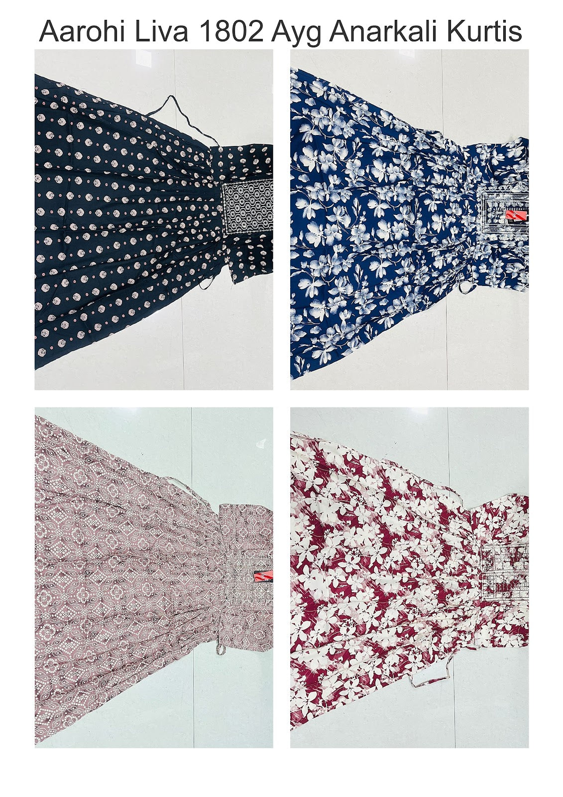 Aarohi Liva 1802 Ayg Anarkali Kurtis Manufacturer Ahmedabad