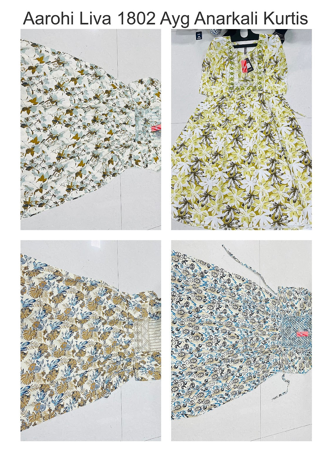 Aarohi Liva 1802 Ayg Anarkali Kurtis Manufacturer Ahmedabad