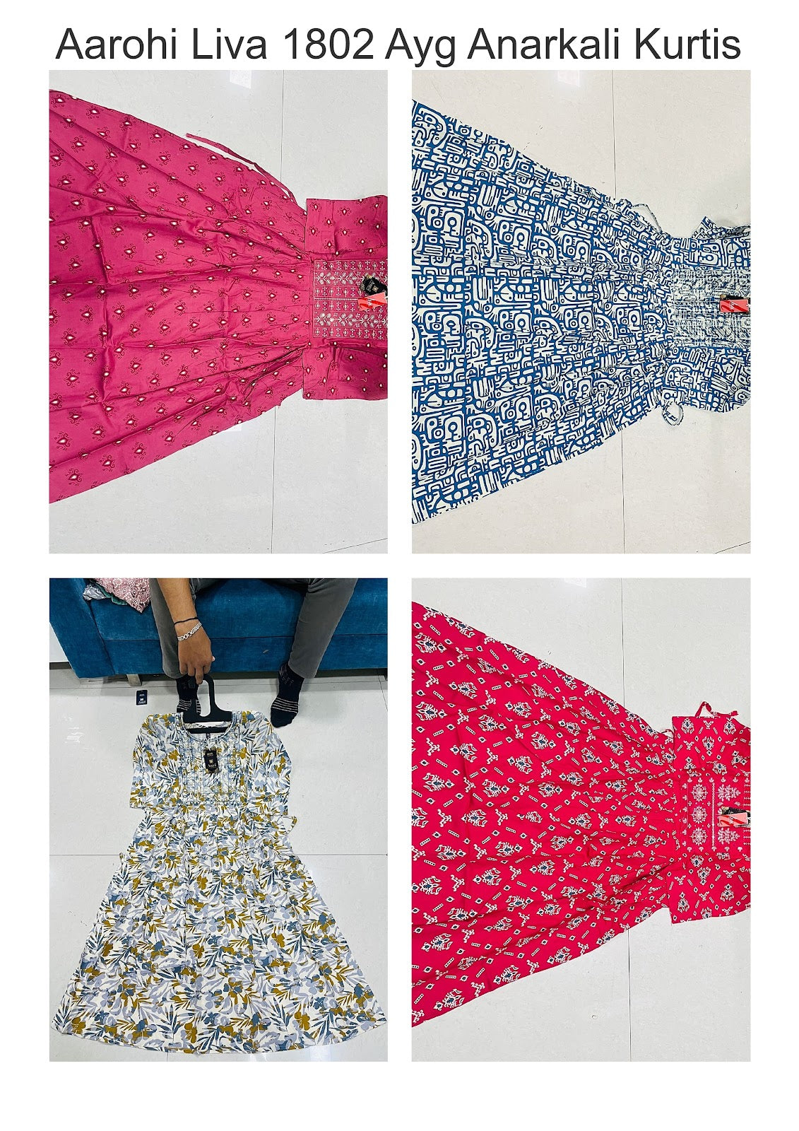 Aarohi Liva 1802 Ayg Anarkali Kurtis Manufacturer Ahmedabad