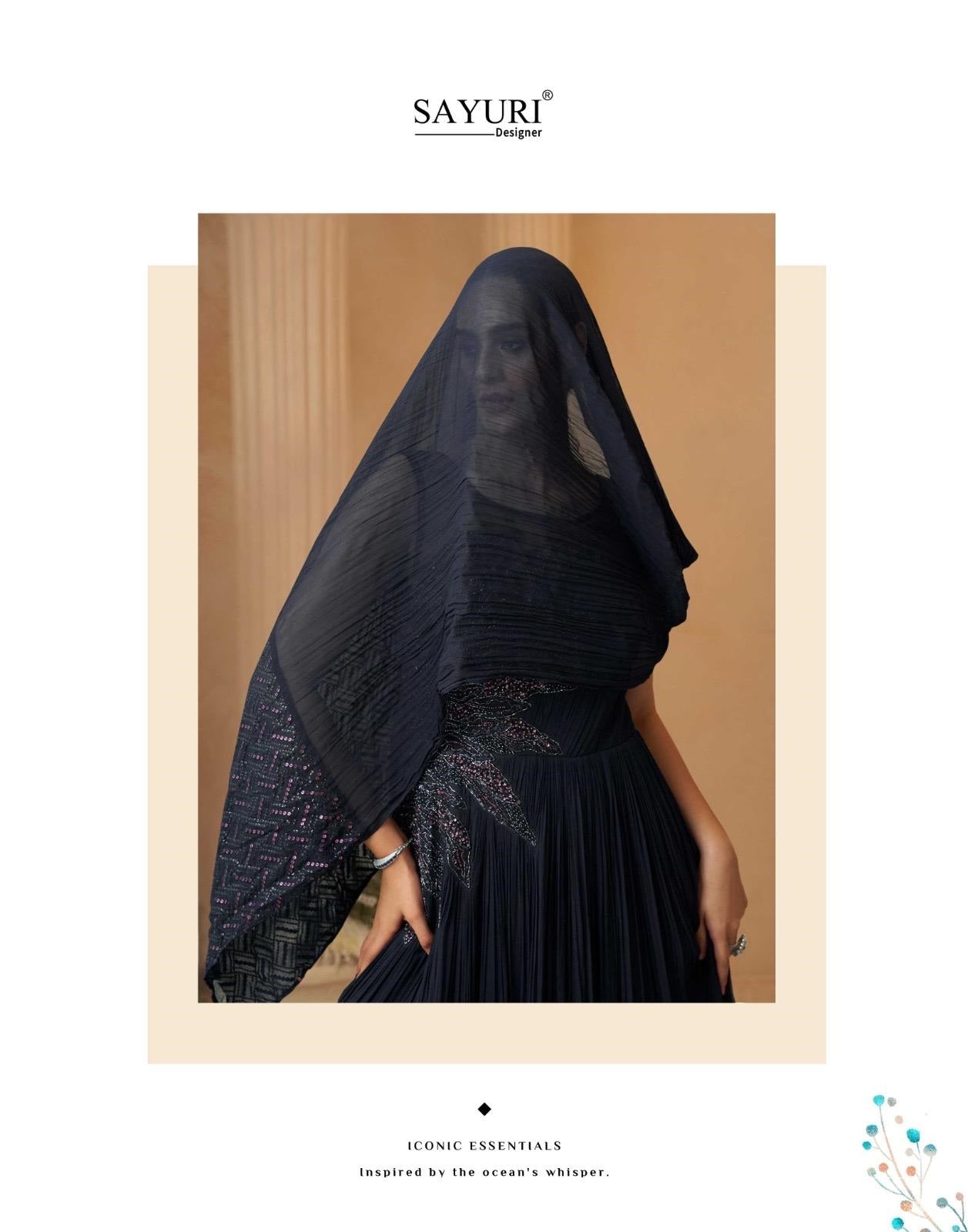 Aarohi Sayuri Chinon Silk Indo Western Pair Wholesaler Ahmedabad