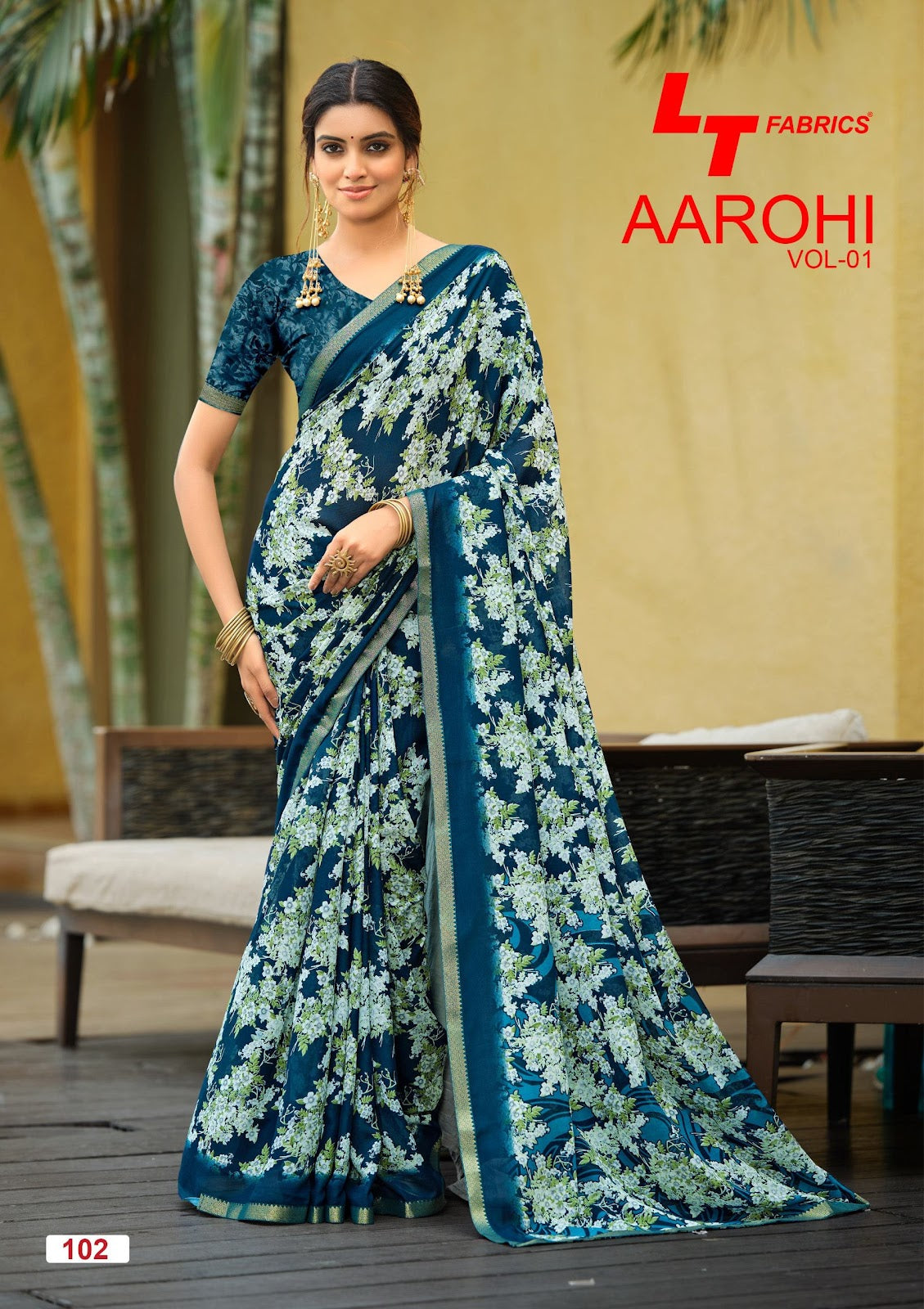 Aarohi Vol 1 Lt Fabrics Sarees Manufacturer