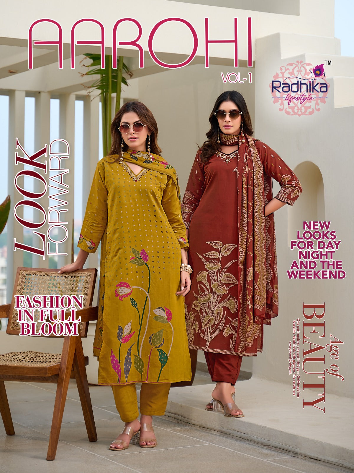 Aarohi Vol 1 Radhika Lifestyle Modal Readymade Pant Style Suits Wholesaler Gujarat