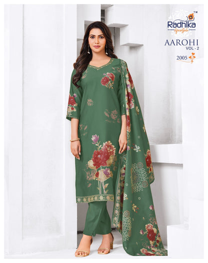 Aarohi Vol 2 Radhika Lifestyle Modal Readymade Pant Style Suits Supplier India