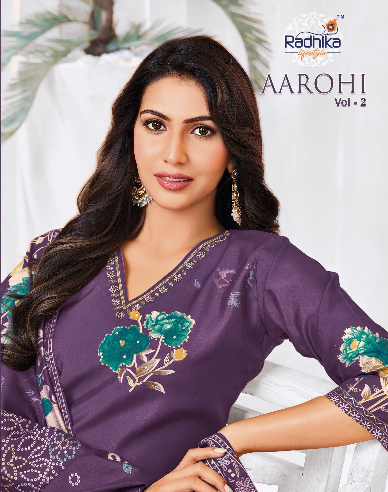 Aarohi Vol 2 Radhika Lifestyle Modal Readymade Pant Style Suits Supplier India