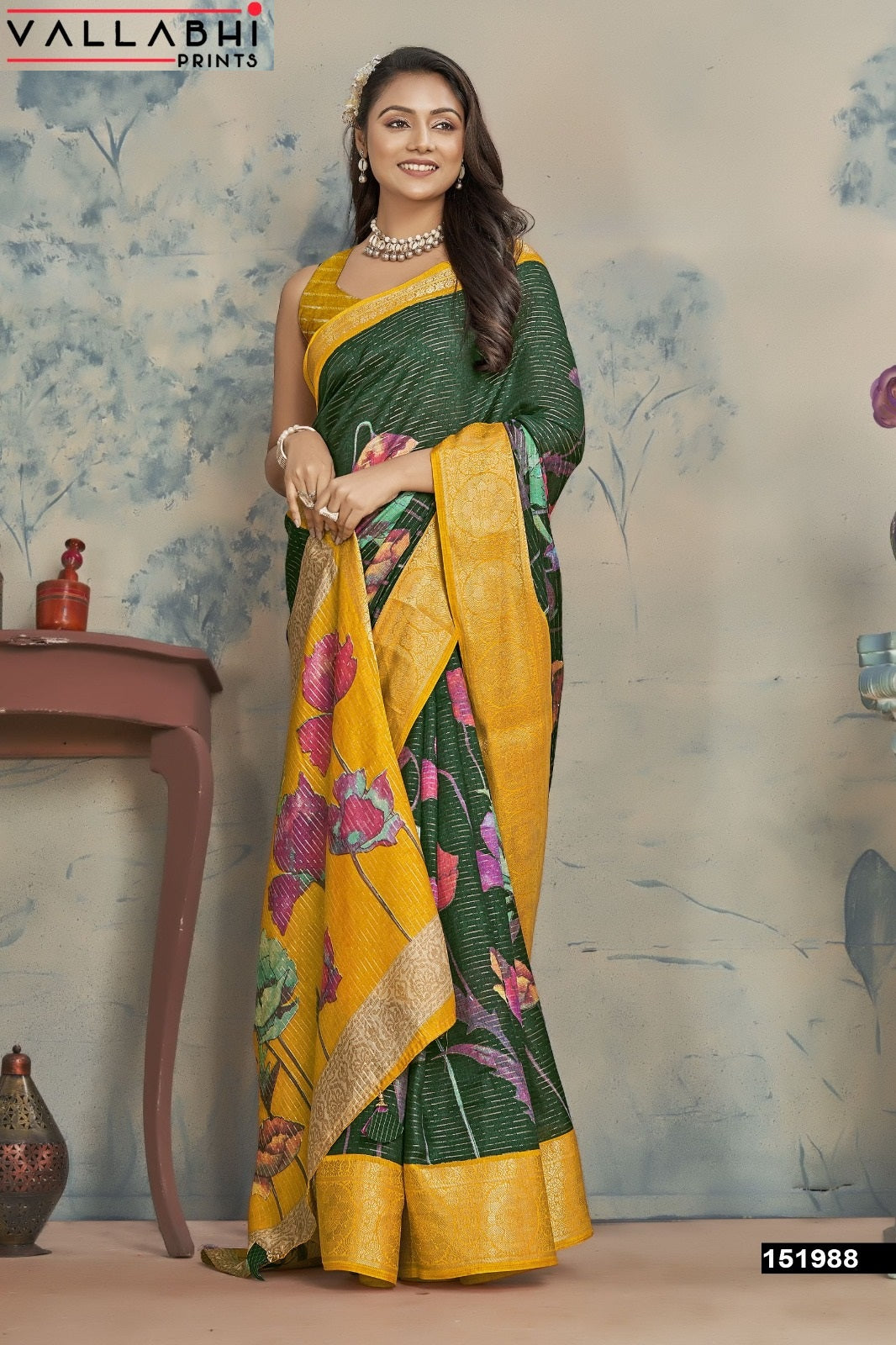Aarohini Vol 6 Vallabhi Prints Dola Silk Sarees Exporter India