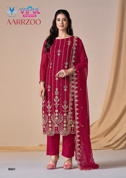 Aarrzoo Vipul Chiffon Pant Style Suits Supplier