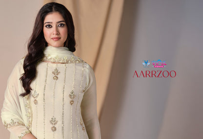 Aarrzoo Vipul Chiffon Pant Style Suits Supplier