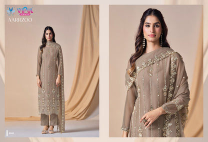 Aarrzoo Vipul Chiffon Pant Style Suits Supplier