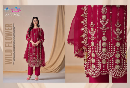 Aarrzoo Vipul Chiffon Pant Style Suits Supplier