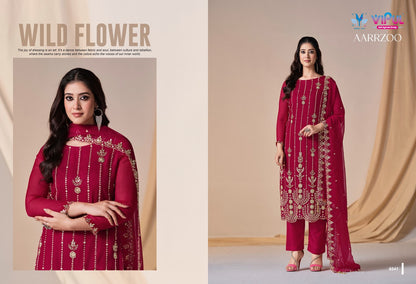 Aarrzoo Vipul Chiffon Pant Style Suits Supplier