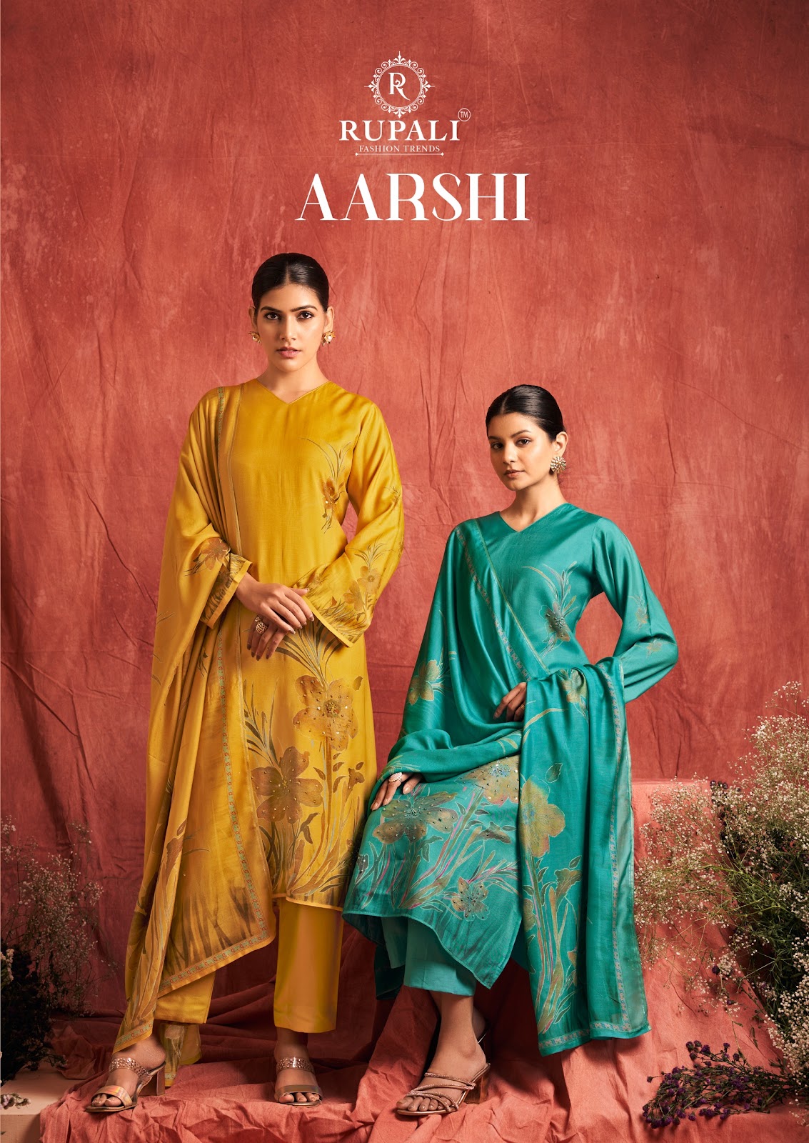 Aarshi Rupali Muslin Pant Style Suits Exporter