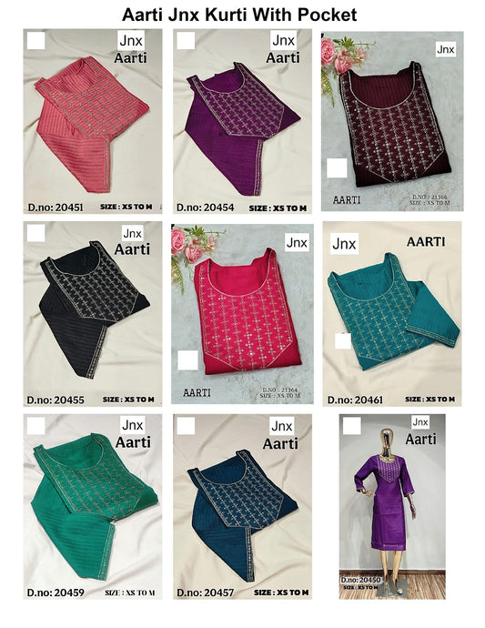 Aarti Jnx Berlin Kurti With Pocket Supplier India