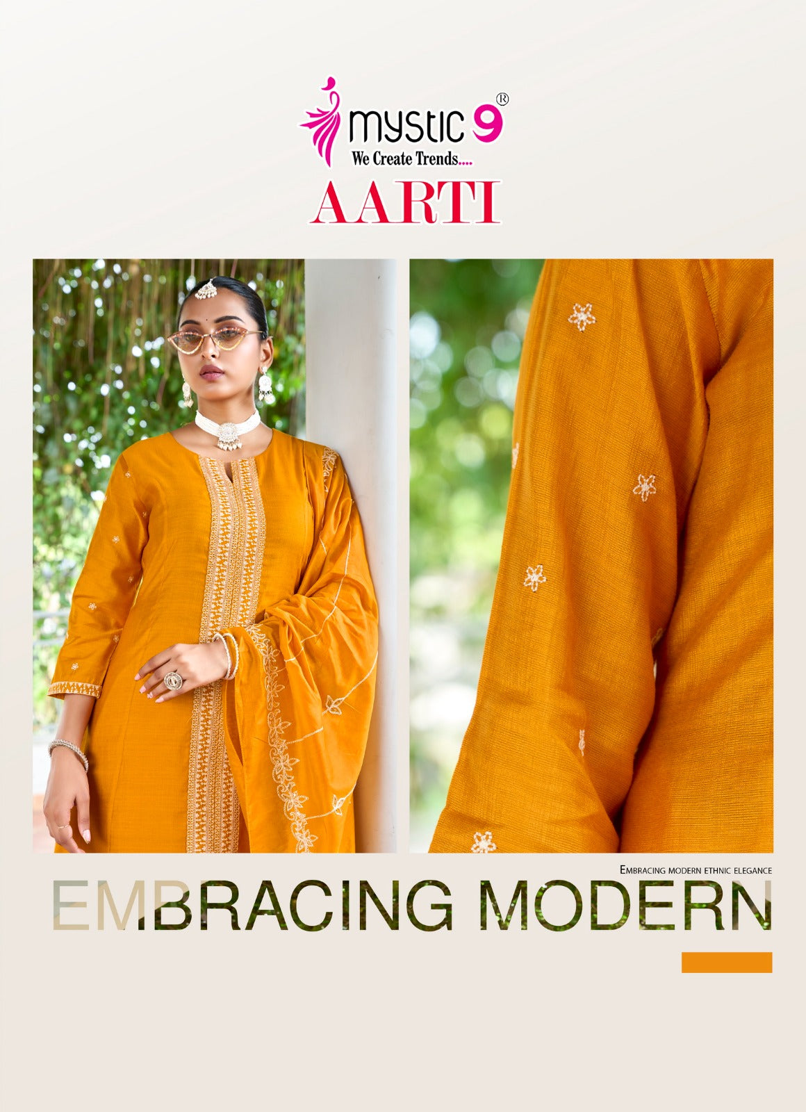 Aarti Vol 2 Mystic 9 Vertican Readymade Pant Style Suits Wholesale Price