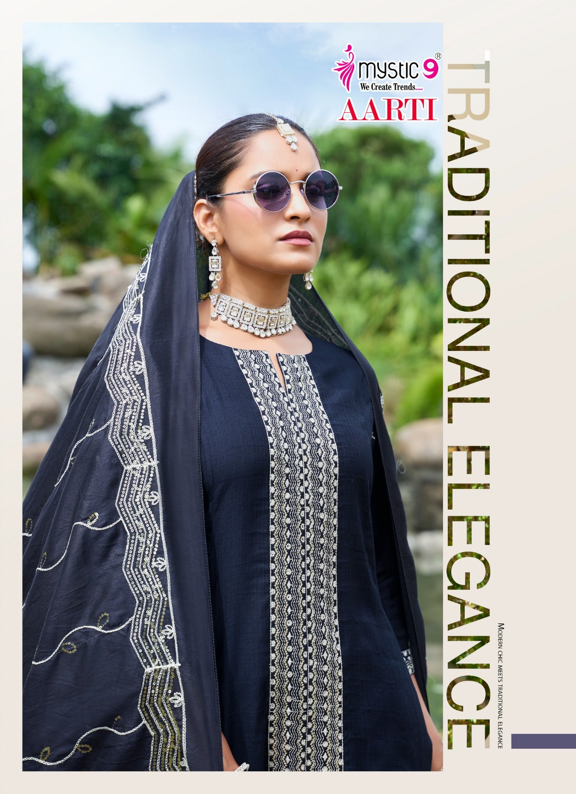 Aarti Vol 2 Mystic 9 Vertican Readymade Pant Style Suits Wholesale Price