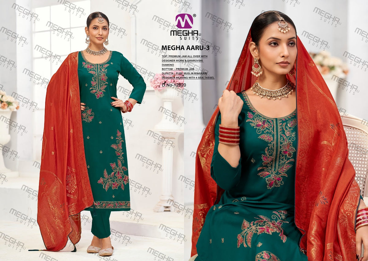 Aaru 3 Megha Jam Pant Style Suits Manufacturer