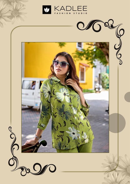 Aaru Kadlee Rayon Co Ord Set Wholesale