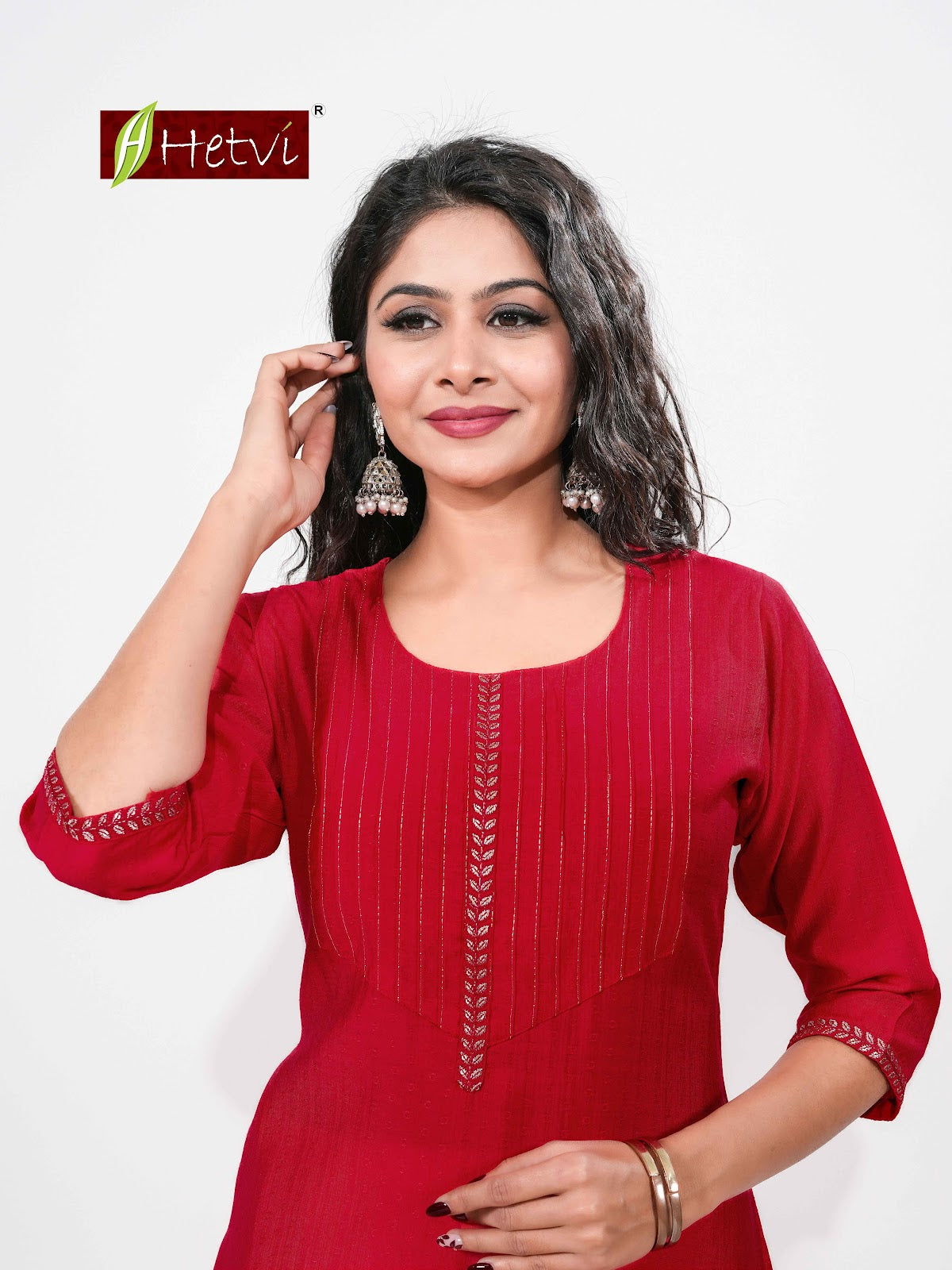 Aarushi Hetvi Dobby Straight Cut Kurtis Wholesaler Ahmedabad