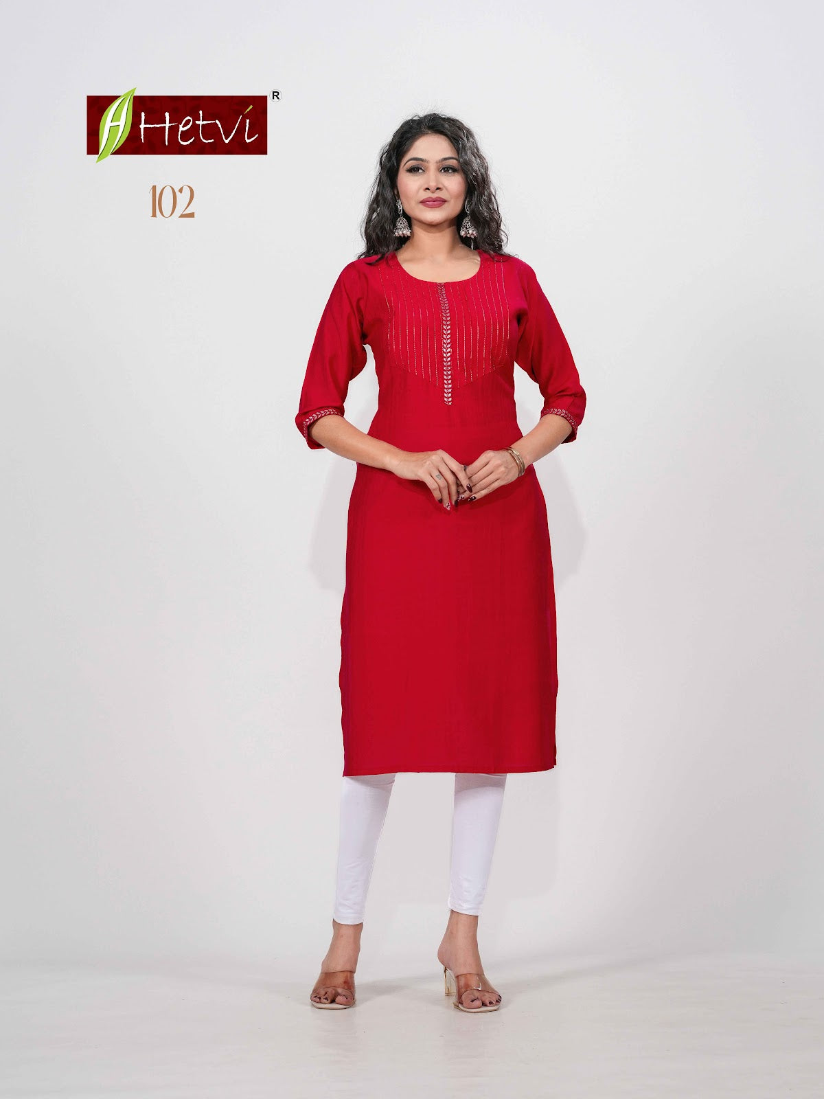 Aarushi Hetvi Dobby Straight Cut Kurtis Wholesaler Ahmedabad