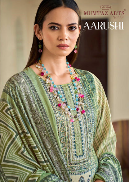 Aarushi Mumtaz Arts Jam Satin Karachi Salwar Suits Manufacturer India
